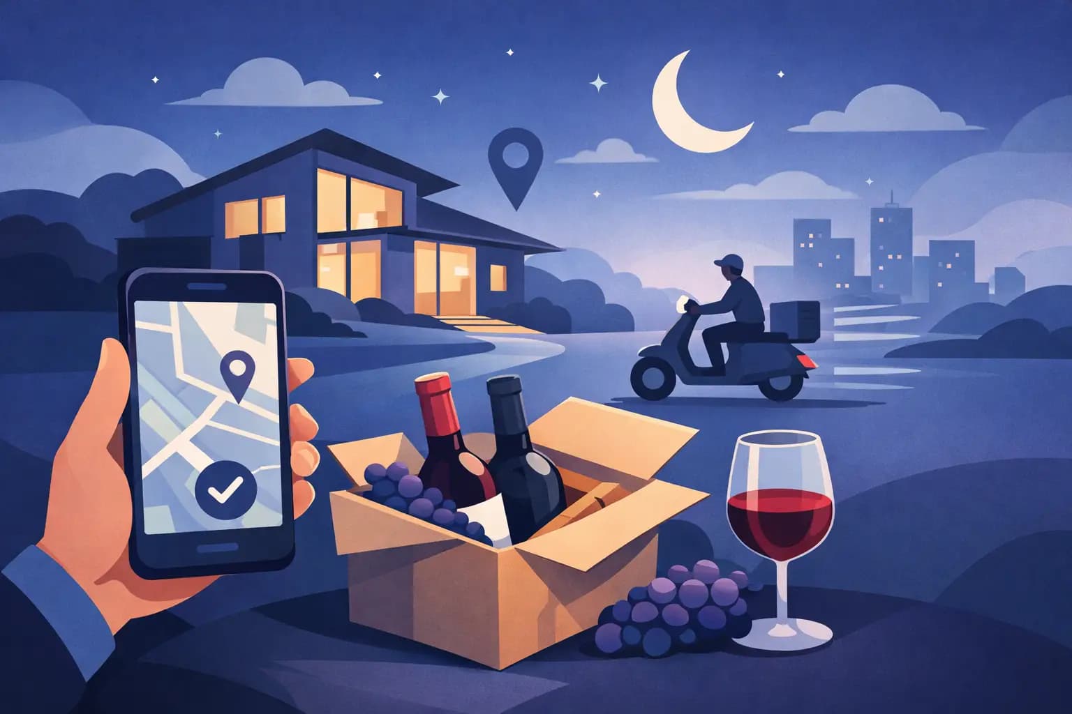 Wine Delivery Tonight Without the Wait